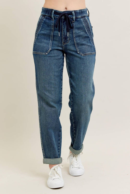 High Waist Vintage Wash Jogger – Judy Blue Denim
