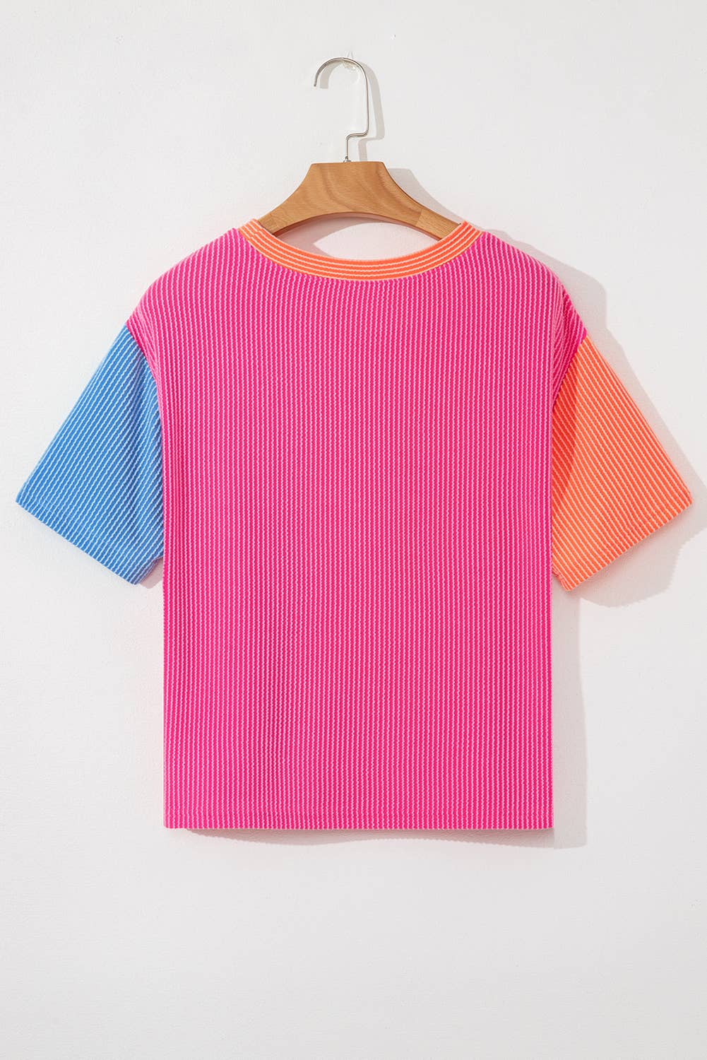 Corded Colorblock Crewneck Tee