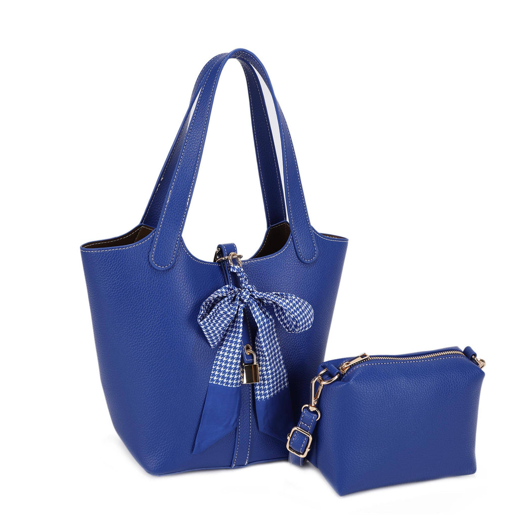 Cinthya Top Handle Handbag With Bow Detail: Red