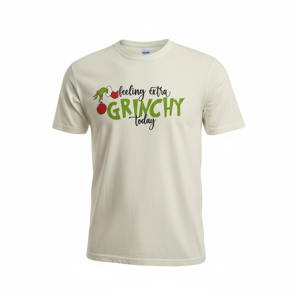 FEELING EXTRA GRINCHY TODAY TEE-Off White