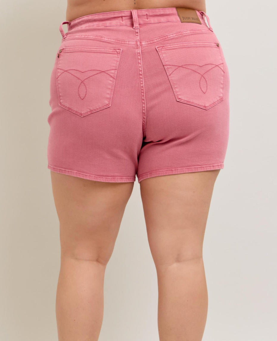 Judy Blue Rose Colored Shorts