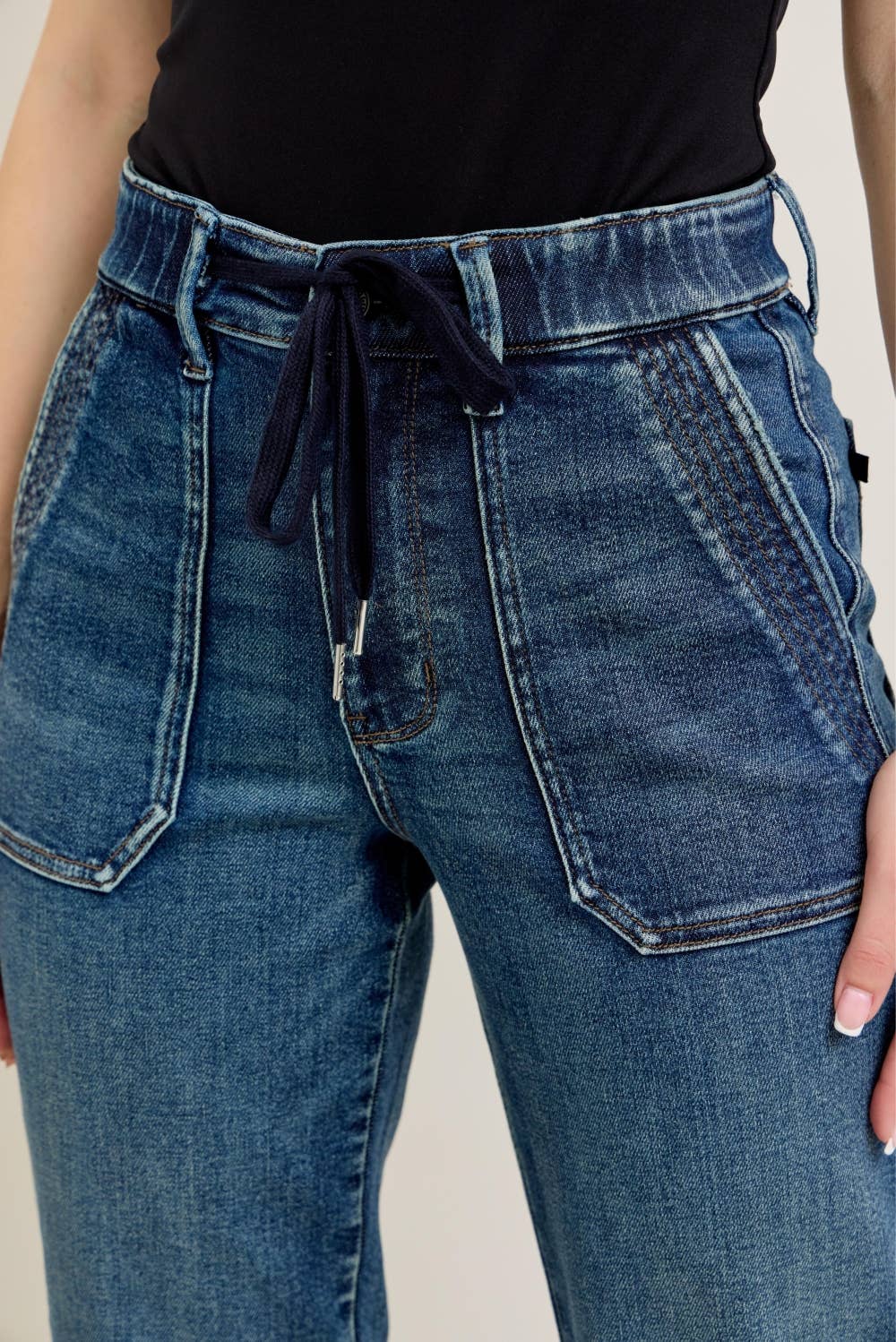 High Waist Vintage Wash Jogger – Judy Blue Denim