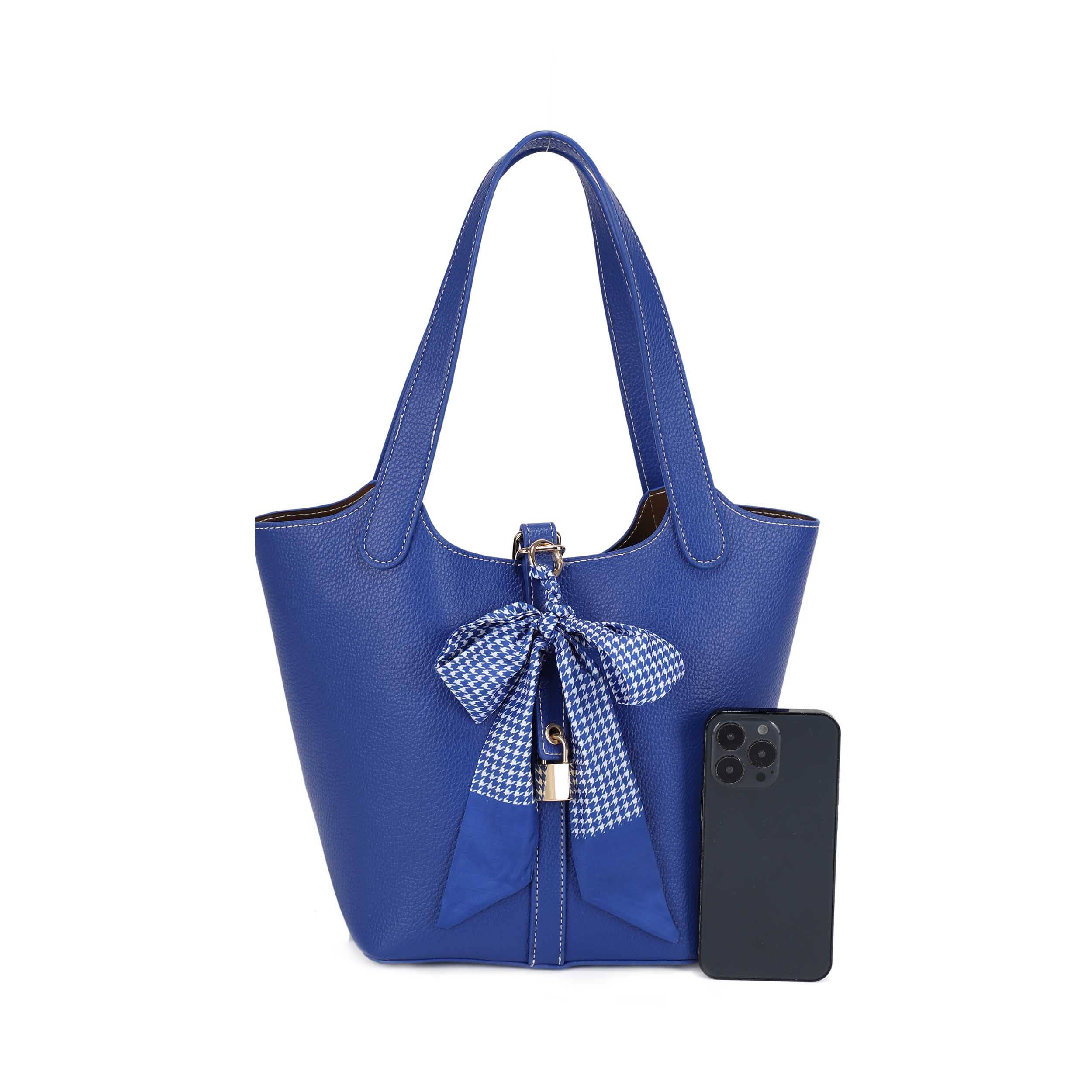 Cinthya Top Handle Handbag With Bow Detail: Red